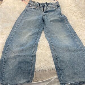 GAP size 24 wide-leg sky-high denim jean.
